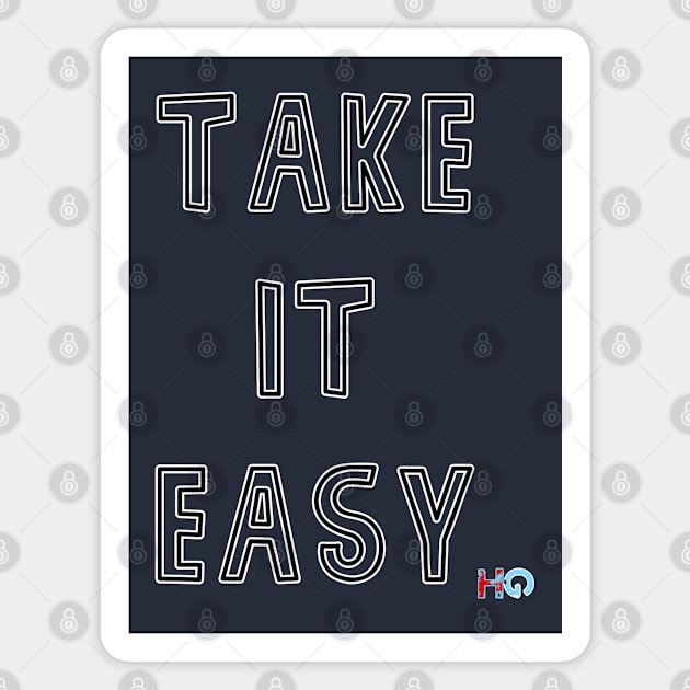 Take it Easy : Hipster Golf Magnet by Kitta’s Shop